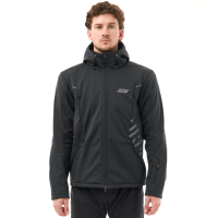 Dragonfly Мототолстовка DF Urban Man 2025 Black с защитой в Тюмени
