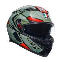 AGV Шлем K3 Decept Matt Black/Green/Red в Тюмени