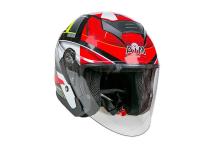 AiM Шлем открытый JK526 Red/Grey/Black в Тюмени