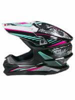 AiM Шлем кроссовый JK803 Multicolor Black/Blue в Тюмени