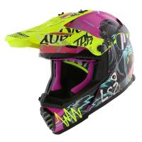 LS2 Шлем MX437 Fast II Mini Gorilla Purple-06 в Тюмени
