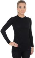 Brubeck Футболка женская Active Wool Черный в Тюмени