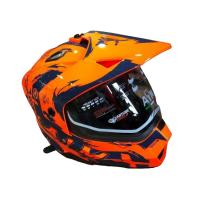 AiM Шлем детский JK802Y Orange/Blue в Тюмени