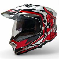 AIM Шлем кросс/эндуро JK802S Red/Grey/Black в Тюмени