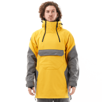 Dragonfly Куртка-анорак сноубордическая Uktus Man Yellow - Grey в Тюмени