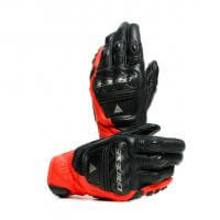 Dainese Перчатки кожаные 4-Stroke 2 Black/Fluo-Red в Тюмени