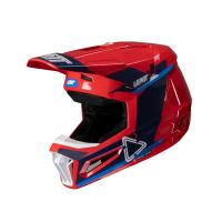 Leatt Шлем кроссовый детский Helmet Kit Moto 3.5 Jr V25 Royal в Тюмени