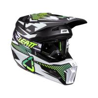 Leatt Шлем кроссовый детский 3.5 V26 Storm Teal + очки Vizion 3.5 в Тюмени