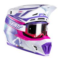 Leatt Шлем кроссовый  7.5 V26 Purple + очки Velocity 4.5 в Тюмени