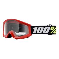 100% Очки детские Strata Mini Goggle Red/Clear Lens 2025 в Тюмени