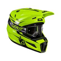 Leatt Шлем кроссовый детский 3.5 V26 Neon Yellow + очки Vizion 3.5 в Тюмени