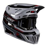 Leatt Шлем кроссовый 8.5 Grey V26 + очки Velocity 5.5 в Тюмени