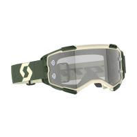 Scott Очки кроссовые Fury LS kaki green/light sensitive grey works в Тюмени