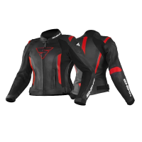 Shima Куртка Кожаная женская Miura 2.0 Black/Red в Тюмени