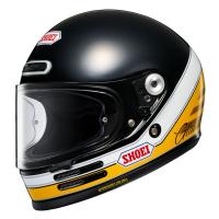 Shoei Мотошлем Glamster 06 Abiding черно-бело-желтый TC-3 в Тюмени