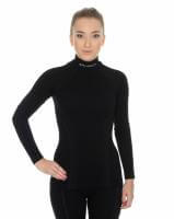 Brubeck Футболка женская дл.рукав Wool Merino 78% Черный в Тюмени