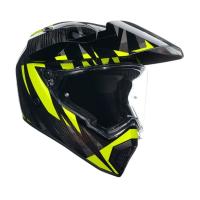 AGV Шлем AX9 E2206 V26 Steppa Carbon/Grey/Yellow Fluo в Тюмени