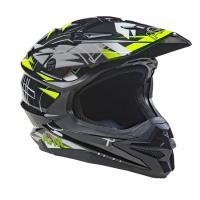 AiM Шлем кроссовый JK803S Yellow/Black в Тюмени