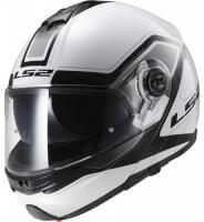LS2 Мотошлем снегоходный FF325 Strobe Electric Snow Civik Черный/Белый в Тюмени