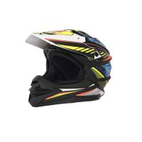 Desment Шлем кроссовый Raptor White-Yellow-Blue graphic в Тюмени