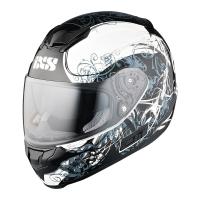 IXS Мотошлем HX 215 Curl Черный/Белый в Тюмени