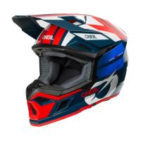 Oneal Кроссовый шлем 3Series Ride V.25 синий/белый в Тюмени