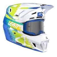 Leatt Шлем кроссовый  7.5 V26 Pixel Blue + очки Velocity 4.5 в Тюмени