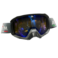 AIM PRO Очки снегоходные двойная линза 186-100 Black matt в Тюмени