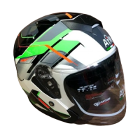 AiM Шлем JK526 Fluo-Green/White/Black в Тюмени
