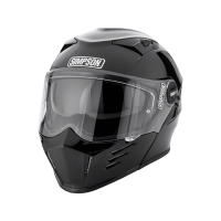 Simpson Шлем модуляр Darksome Gloss Black в Тюмени