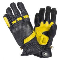 BY City Мотоперчатки Retro II Black/Yellow в Тюмени