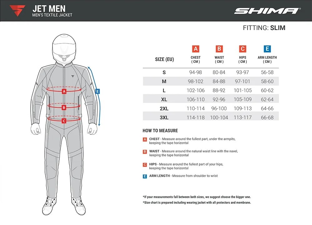 Shima куртка Jet Men