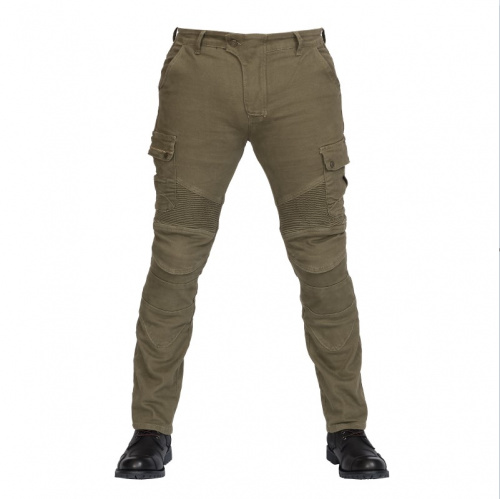 MadBull Мотобрюки Cargo JS Stretch Olive в Тюмени
