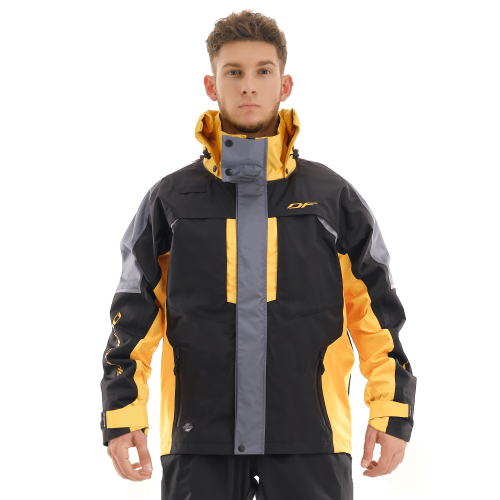 Dragonfly Куртка мембранная Quad Pro Black-yellow в Тюмени