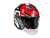AiM Шлем открытый JK526 Red/Grey/Black в Тюмени