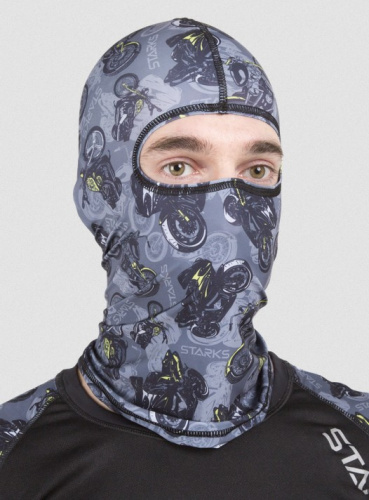 Starks Подшлемник Light Print Moto Серый принт в Тюмени