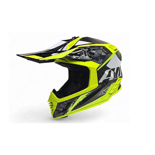 AiM Шлем RH855 Carbon Terrain Black/Yellow в Тюмени