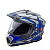 AIM Шлем кросс/эндуро JK802S Blue/Grey/Black в Тюмени