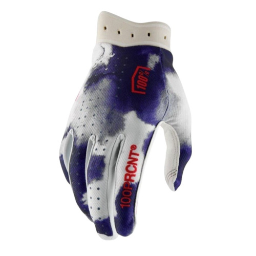100% Мотоперчатки текстильные ITrack Blue/White 2026 в Тюмени
