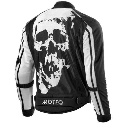 Moteq Мотокуртка текстильная сетка Rebel Черно-белая в Тюмени