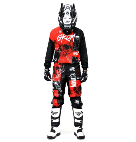 Grom Джерси + штаны MX Religion red в Тюмени
