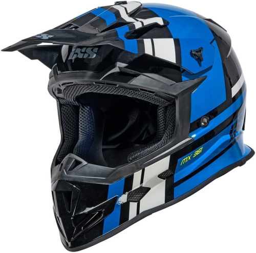 IXS Мотошлем iXS361 2.3 Черно-синий в Тюмени