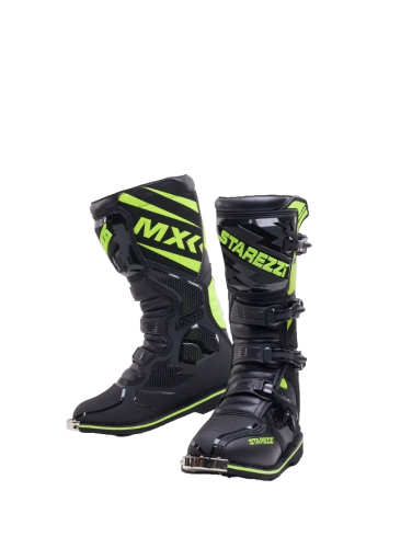 Starezzi Мотоботы Roma Black Fluo Yellow в Тюмени